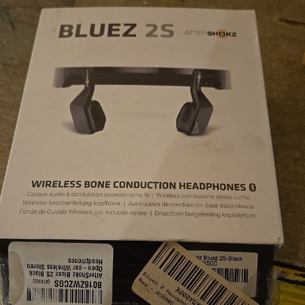 Bluez 2S Wireless Bone Conduction Headphones - Black
